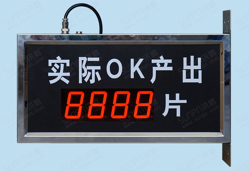 實際OK產出計數LED看板