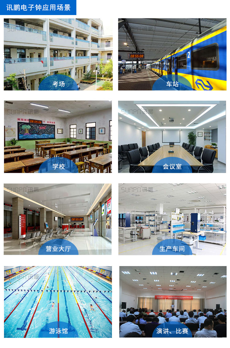 網絡校時電子鐘應用場景