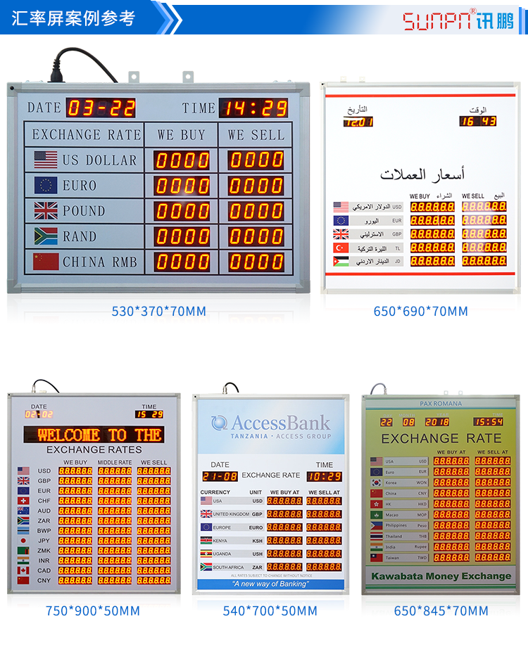 LED匯率屏方案案例