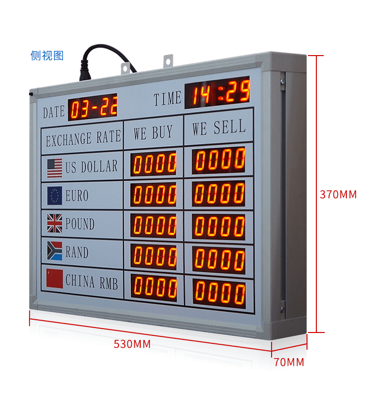 利率匯率屏產品實拍