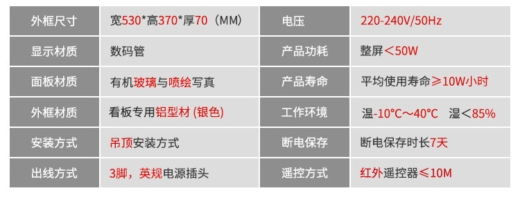利率匯率屏產品參數