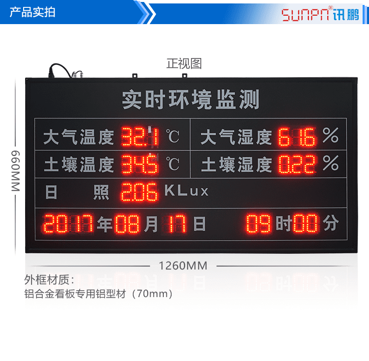 LED環(huán)境監(jiān)測(cè)屏產(chǎn)品實(shí)拍