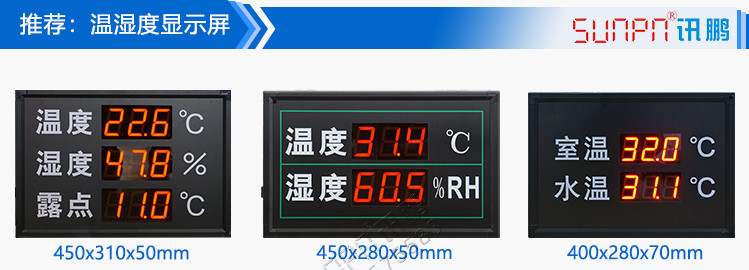 溫濕度顯示屏案例參考