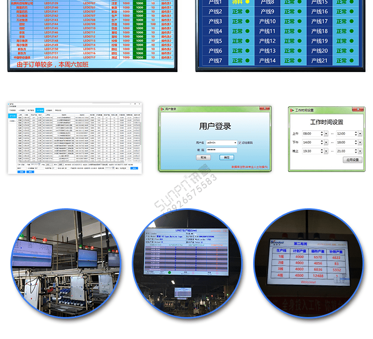 生產進度看板系統液晶界面參考