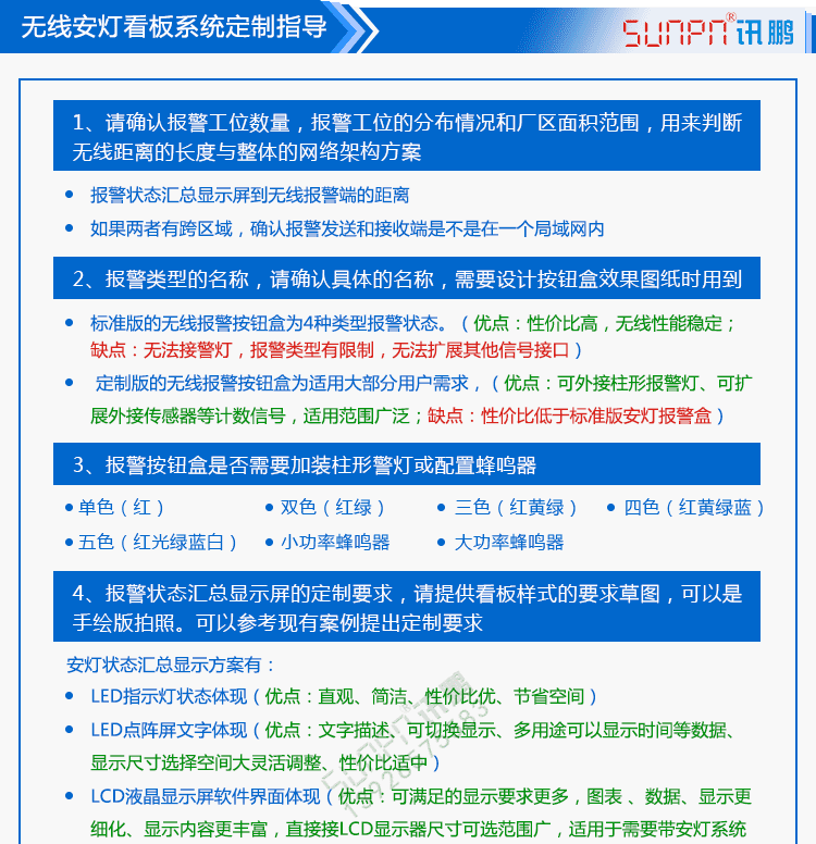 無線安燈系統定制指導