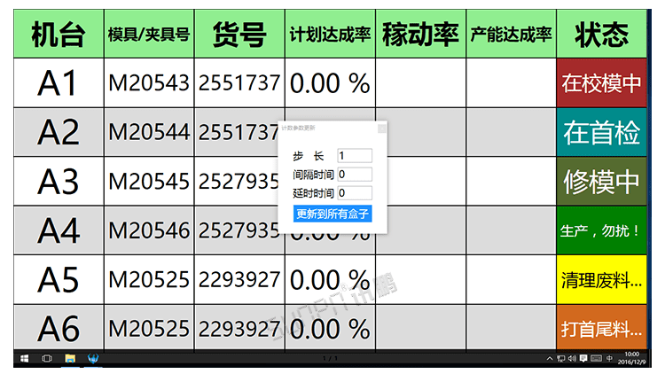 注塑、沖壓機(jī)臺(tái)系統(tǒng)顯示端展示