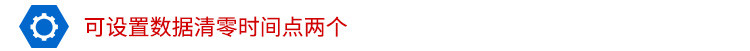計數器顯示屏可設置清零時間點