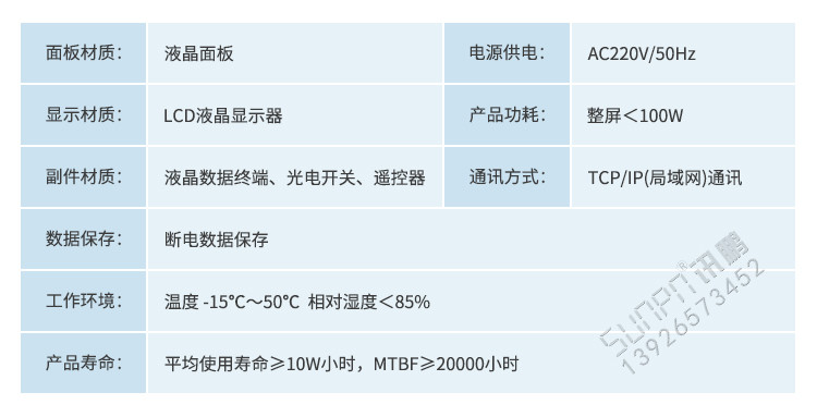 液晶看板產(chǎn)品參數(shù)