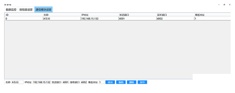訊鵬無線安燈呼叫狀態系統軟件界面展示