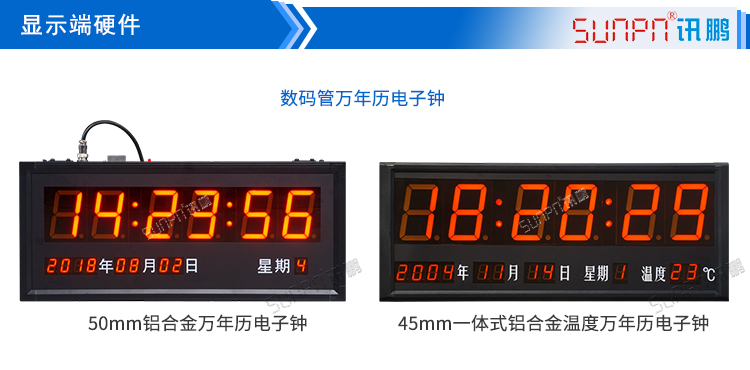 電子時(shí)鐘系統(tǒng)顯示端硬件