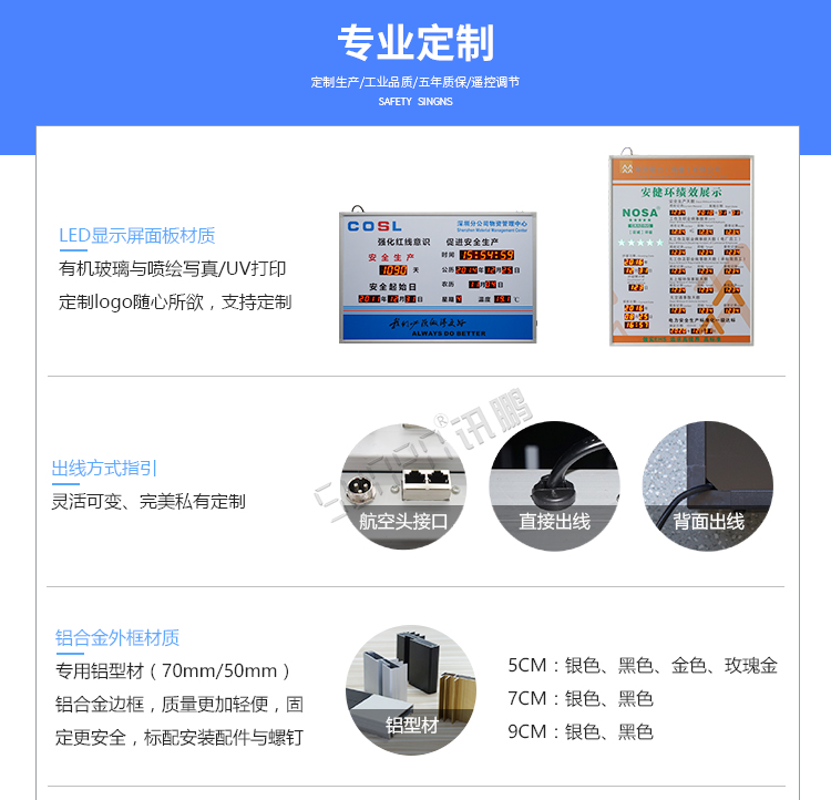 安全運行天數記錄牌定制參考