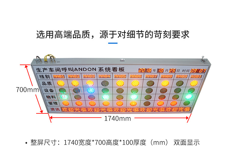 安燈看板系統(tǒng)產(chǎn)品實(shí)拍