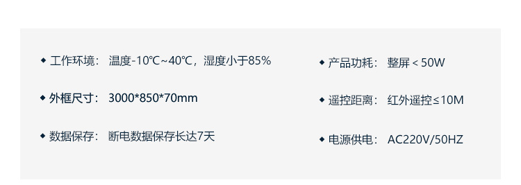 電子看板產品參數