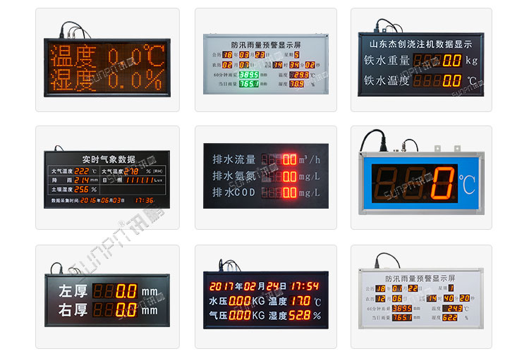 溫濕度顯示屏案例參考