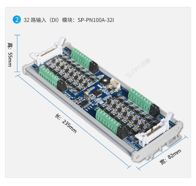 Profinet分布式IO擴展模塊尺寸參考