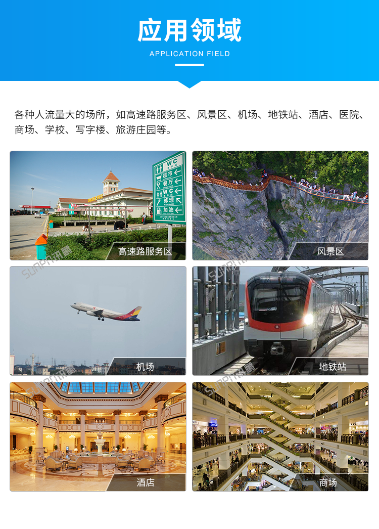 智慧公廁有人無人顯示屏應用場景