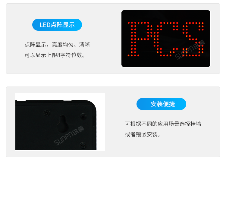 LED計數器數量顯示屏-工業品質