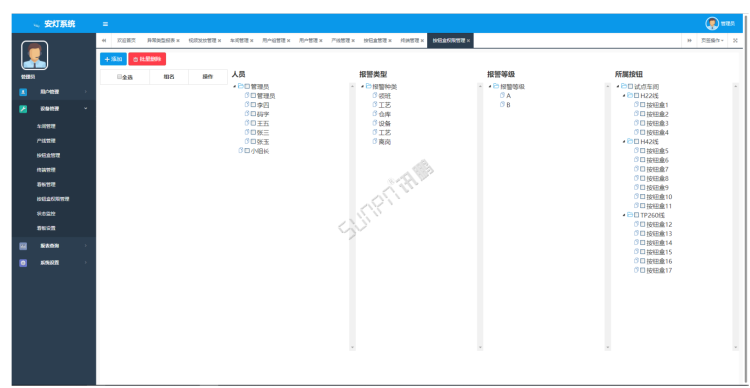 安燈系統(tǒng)軟件管理后臺界面