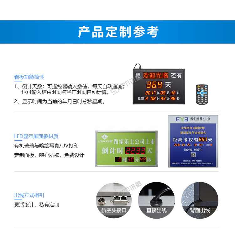 LED天數倒計時牌-產品定制參考